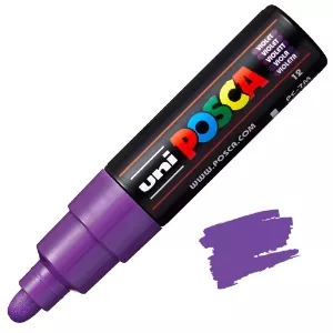 Akrylový fix Posca PC-7M 4,5-5,5mm (Kulatý hrot) - varianty - PC-7M 4,5 - 5,5 mm - Violet 12