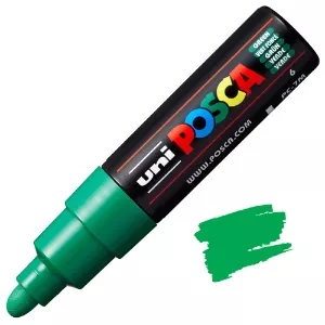 Akrylový fix Posca PC-7M 4,5-5,5mm (Kulatý hrot) - varianty - PC-7M 4,5 - 5,5 mm - Green 6
