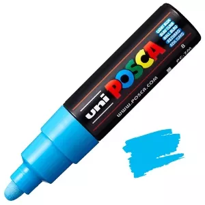 Akrylový fix Posca PC-7M 4,5-5,5mm (Kulatý hrot) - varianty - PC-7M 4,5 - 5,5 mm - Light Blue 8