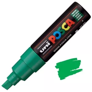 Akrylový fix Posca PC-8K 8mm (zkosený hrot) - varianty - PC-8K 8 mm - Green 6