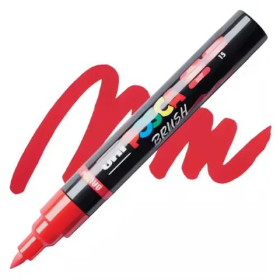 Akrylový fix Posca se štětečkovým hrotemPC-5BR - varianty Akrylový fix Posca se štětečkovým hrotemPC-5BR - varianty