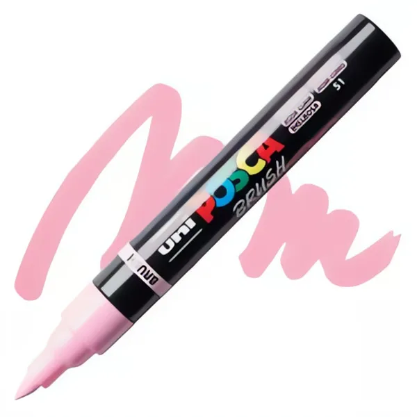 Akrylový fix Posca se štětečkovým hrotemPC-5BR - varianty - PC-5BR - Light Pink 51