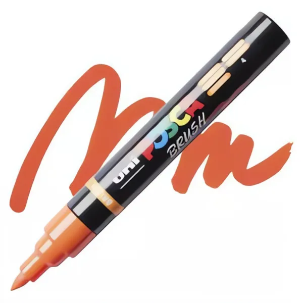 Akrylový fix Posca se štětečkovým hrotemPC-5BR - varianty - PC-5BR - Orange 4