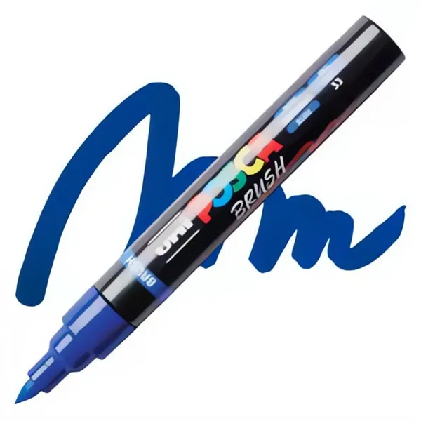 Akrylový fix Posca se štětečkovým hrotemPC-5BR - varianty - PC-5BR - Blue 33