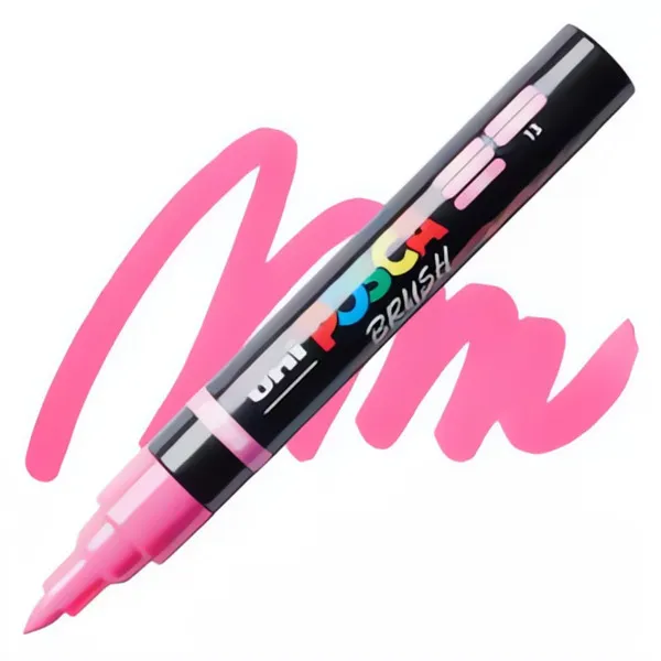 Akrylový fix Posca se štětečkovým hrotemPC-5BR - varianty - PC-5BR - Pink 13