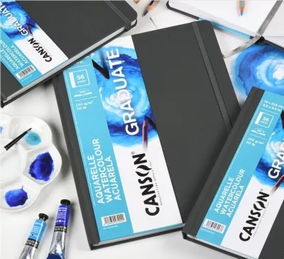 Akvarelové skicáky Graduate Book Aquarelle - varianty Canson Akvarelové skicáky Graduate Book Aquarelle - varianty Canson