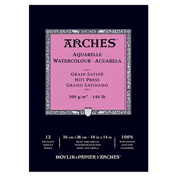 Arches skicák lepený 12l HP 300g - varianty - Arches skicák lepený 26x36cm 12l HP 300g