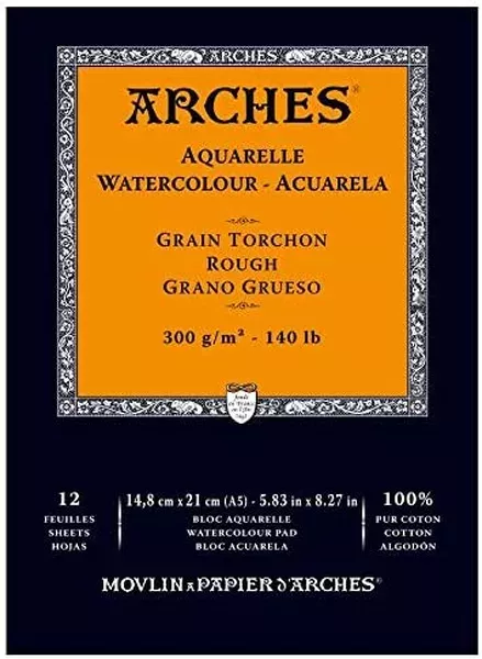 Arches skicák lepený 12l RG 300g - varianty