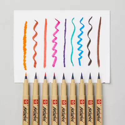 Pigma Brush - štětečkový hrot - varianty Sakura