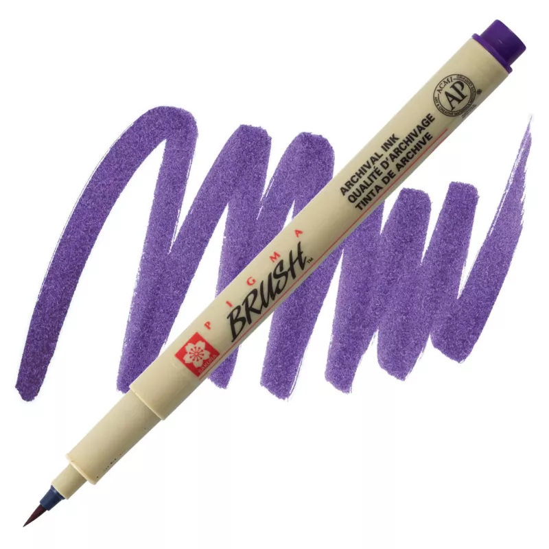 Pigma Brush - štětečkový hrot - varianty - XSDKBR24 - Purple Sakura