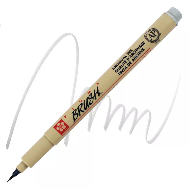 Pigma Brush - štětečkový hrot - varianty - XSDKBR42 - Light Cool Grey Sakura