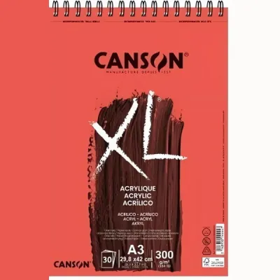 XL Acrylic skicák kr.vazba A3 30l 300g