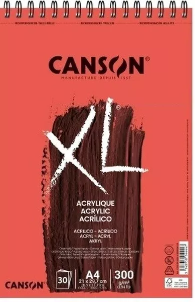 XL Acrylic skicák kr.vazba A4 30l 300g