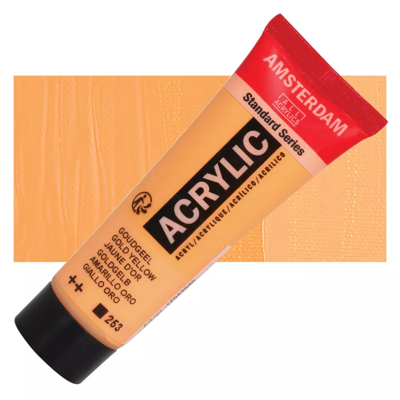 Akrylové barvy Amsterdam 20ml - varianty - 253 Gold Yellow Royal Talens