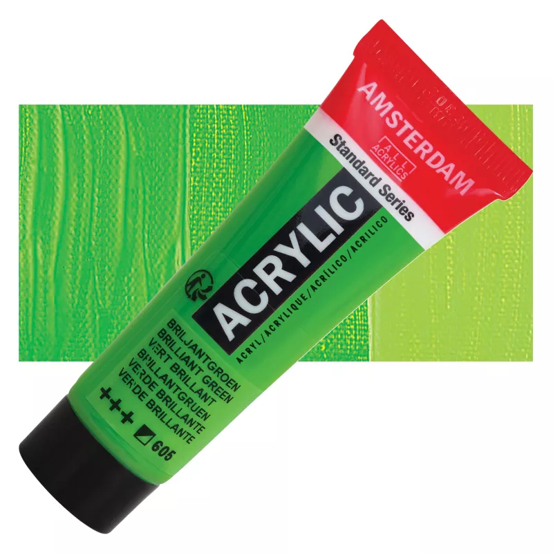Akrylové barvy Amsterdam 20ml - varianty - 605 Brilliant Green Royal Talens
