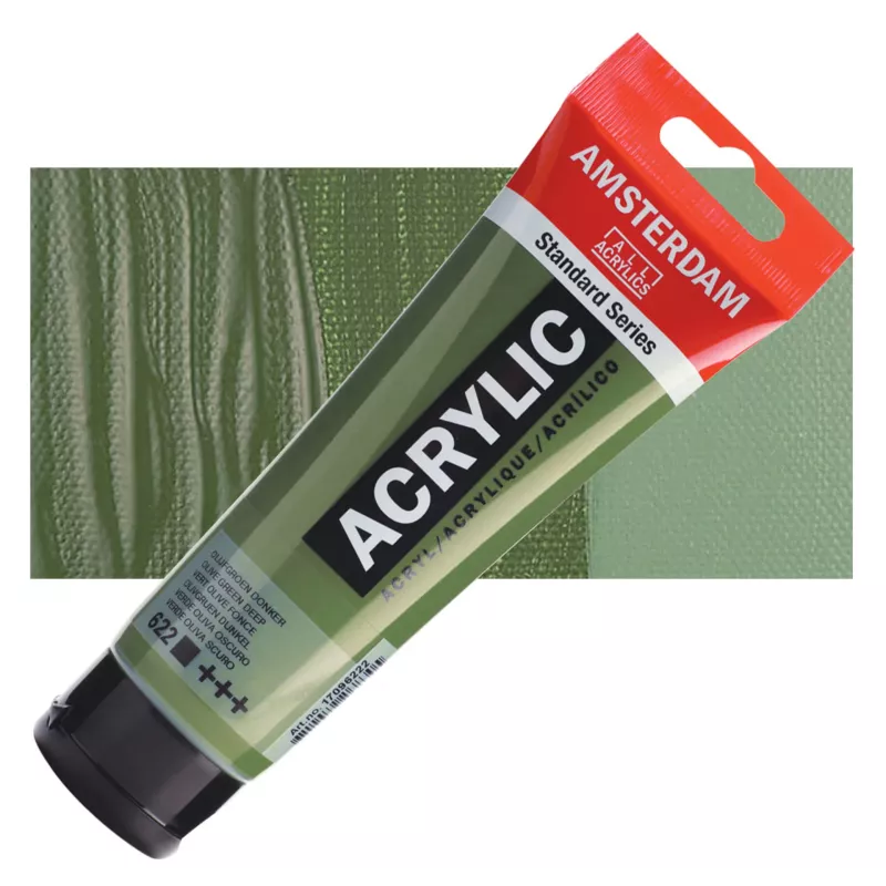 Akrylové barvy Amsterdam 20ml - varianty - 622 Olive Green Deep Royal Talens
