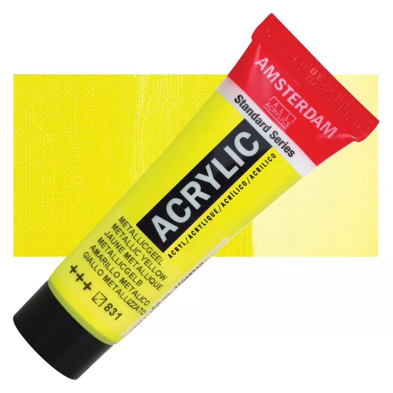 Akrylové barvy Amsterdam 20ml - varianty - 831 Metallic Yellow Royal Talens