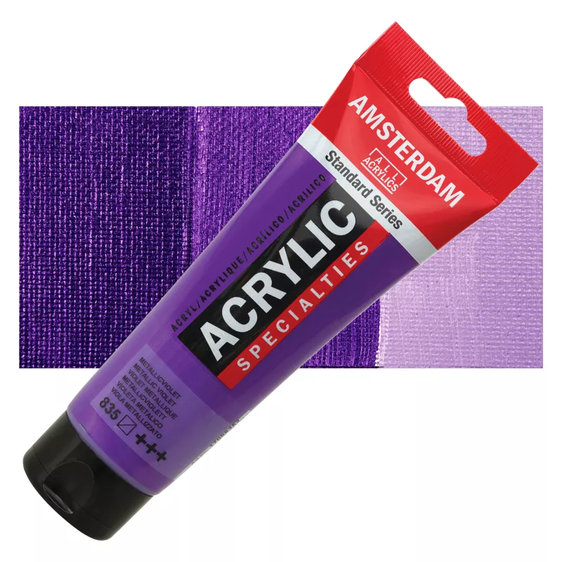 Akrylové barvy Amsterdam 20ml - varianty - 835 Metallic Violet Royal Talens