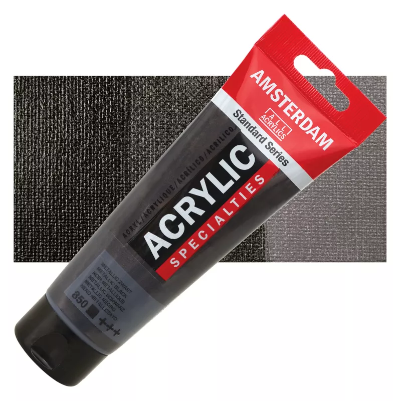 Akrylové barvy Amsterdam 20ml - varianty - 850 Metallic Black Royal Talens