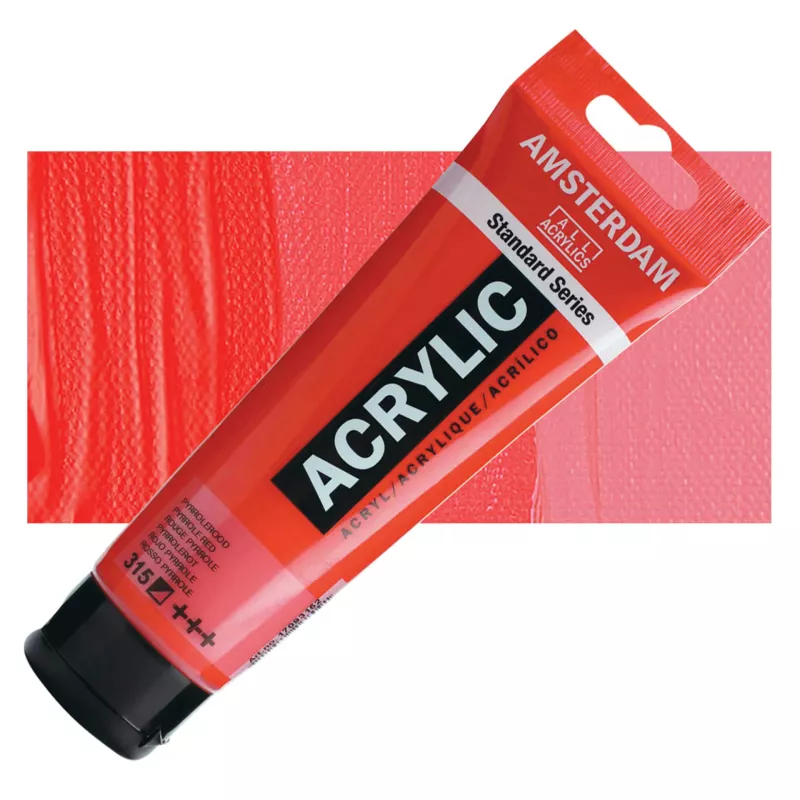 Akrylové barvy Amsterdam 250ml - varianty - 315 Pyrrole Red