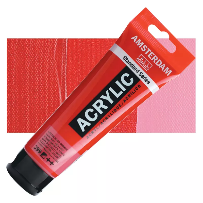 Akrylové barvy Amsterdam 250ml - varianty - 399 Naphthol Red Deep