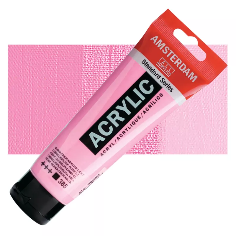 Akrylové barvy Amsterdam 250ml - varianty - 385 Quinacridone Rose Light