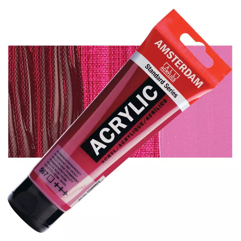 Akrylové barvy Amsterdam 250ml - varianty - 567 Perm. Red violet