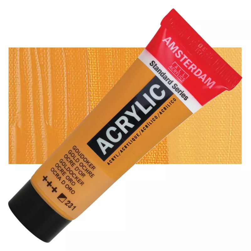 Akrylové barvy Amsterdam 250ml - varianty - 231 Gold Ochre