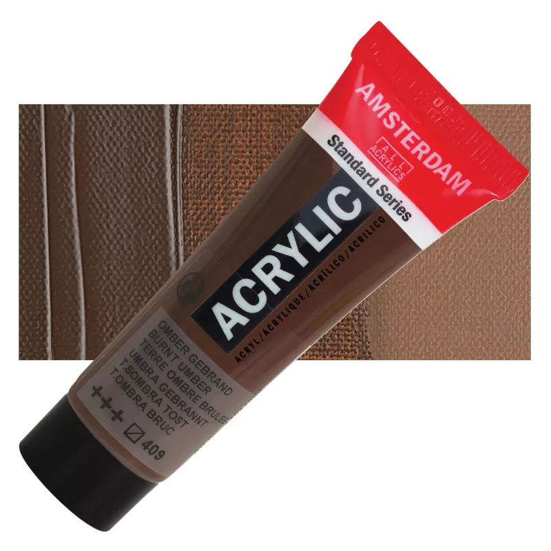 Akrylové barvy Amsterdam 250ml - varianty - 409 Burnt Umber