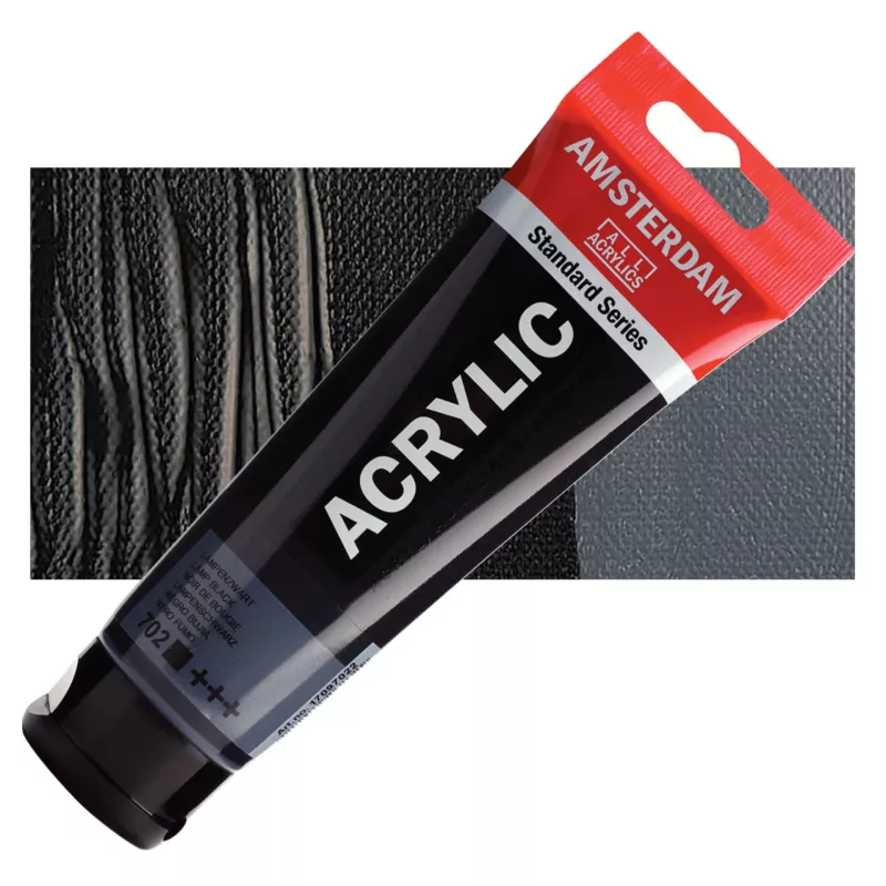 Akrylové barvy Amsterdam 250ml - varianty - 702 Lamp Black