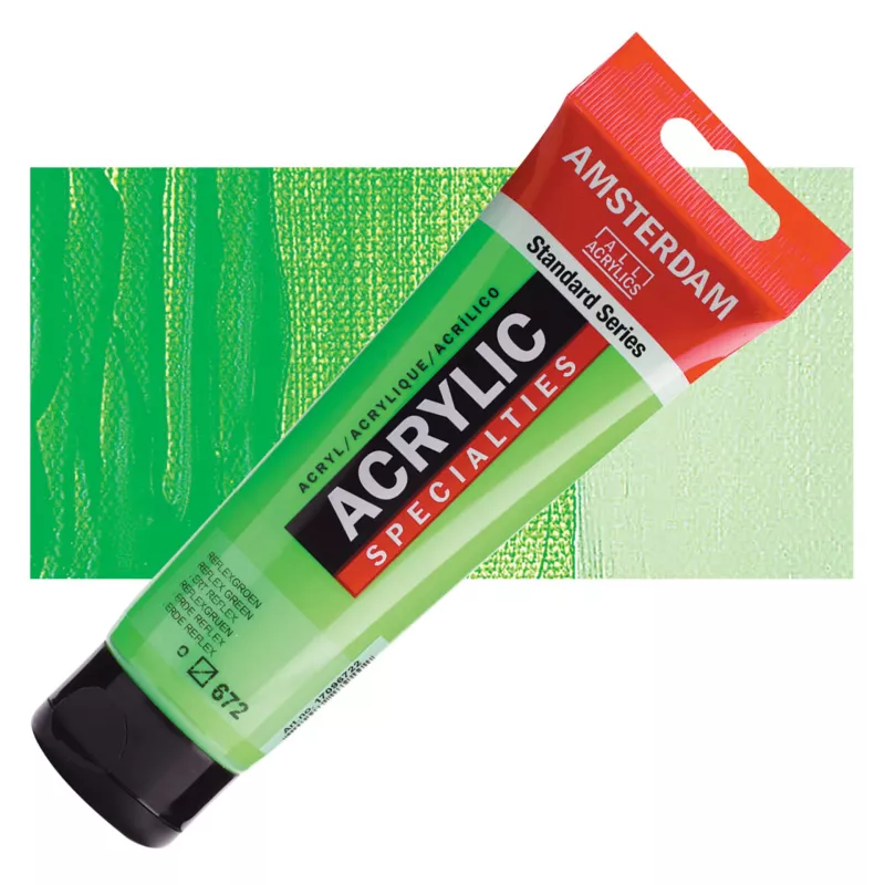 Akrylové barvy Amsterdam 250ml - varianty - 672 Reflex Green