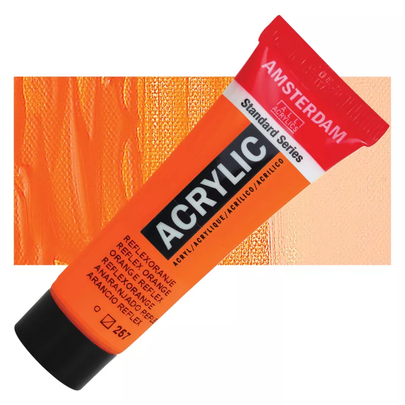 Akrylové barvy Amsterdam 120ml - varianty - 257 Reflex Orange Royal Talens