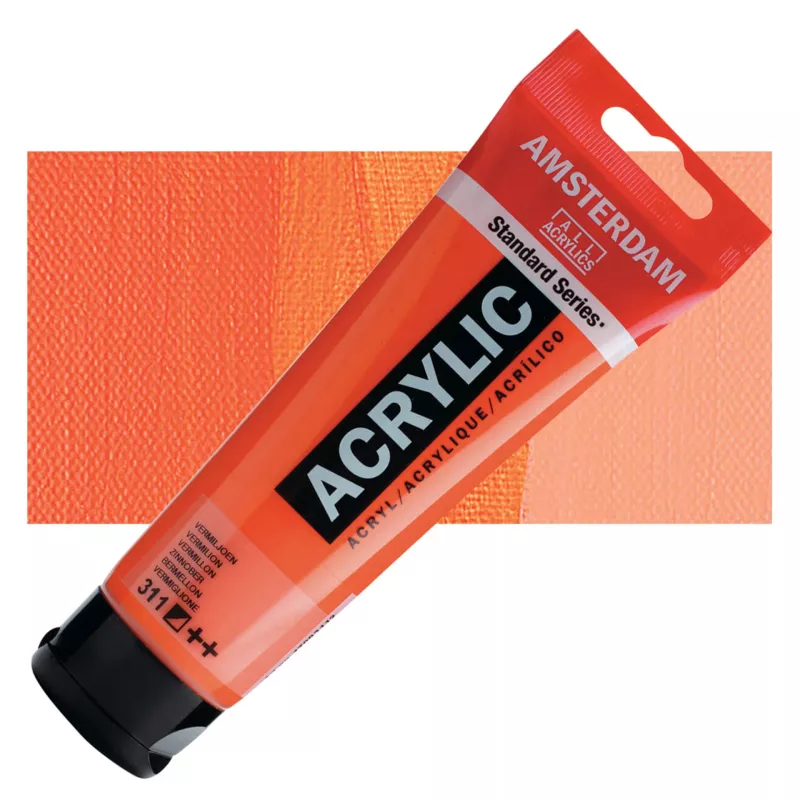Akrylové barvy Amsterdam 120ml - varianty - 311 Vermillion Royal Talens
