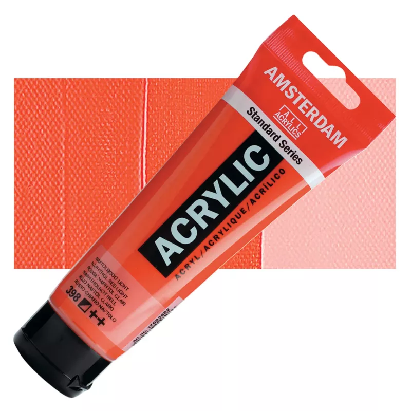 Akrylové barvy Amsterdam 120ml - varianty - 398 Naphthol Red Light Royal Talens