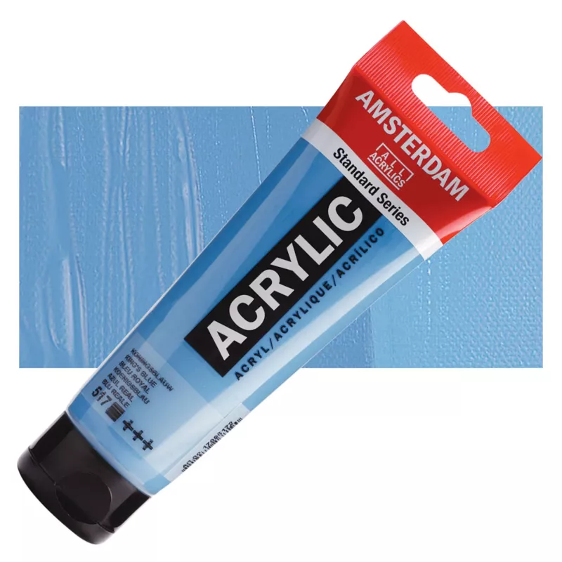 Akrylové barvy Amsterdam 120ml - varianty - 517 King’s Blue Royal Talens