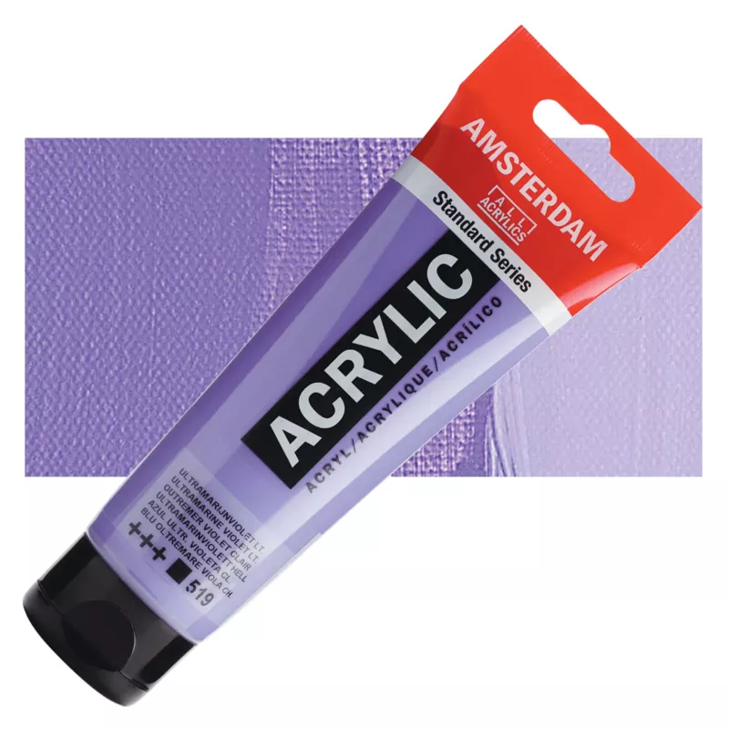 Akrylové barvy Amsterdam 120ml - varianty - 519 Utramarine Violet Light Royal Talens