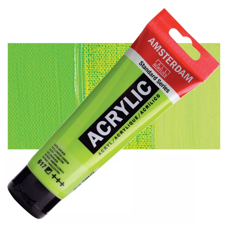 Akrylové barvy Amsterdam 120ml - varianty - 617 Yellow Green Royal Talens