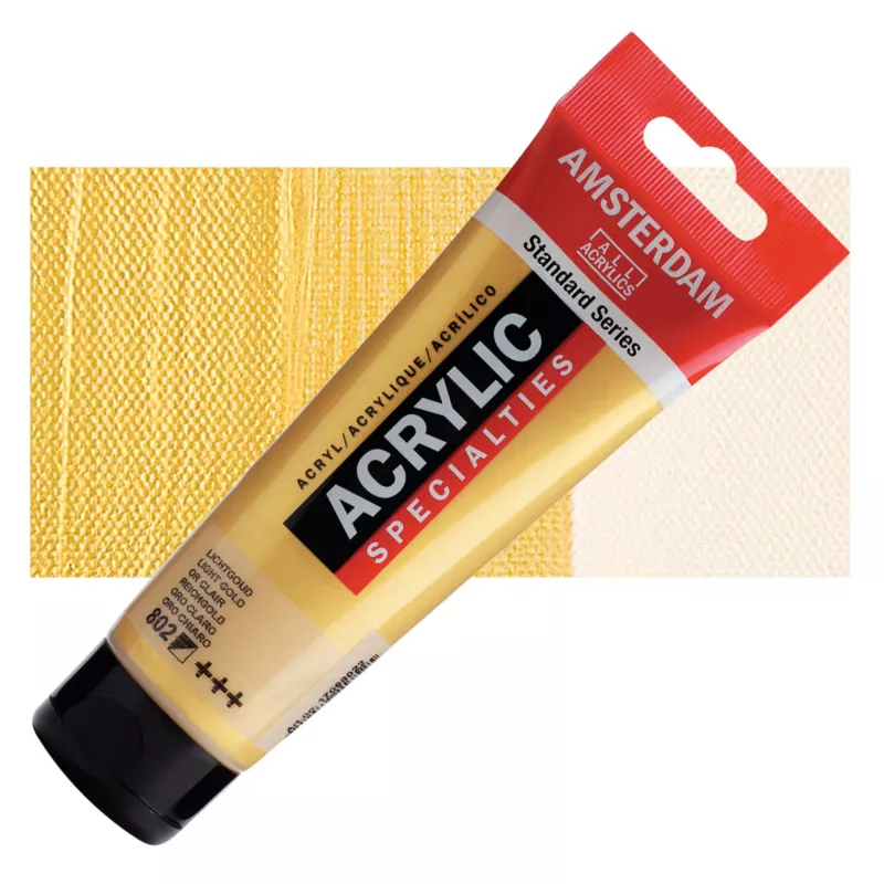Akrylové barvy Amsterdam 120ml - varianty - 802 Light Gold Royal Talens