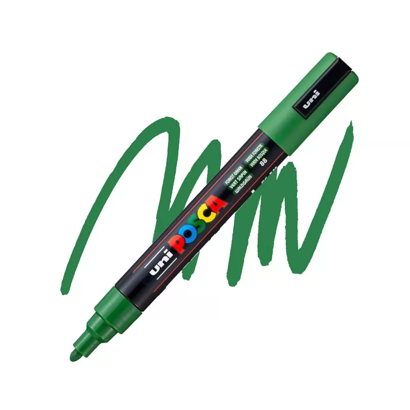 Akrylový fix Posca PC-5M 2,5mm (kulatý hrot) - varianty - PC-5M 1,8 - 2,5 mm - Forest Green 88 NEW