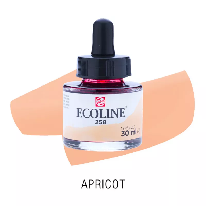 Ecoline akvarelový inkoust 30ml - Apricot 258