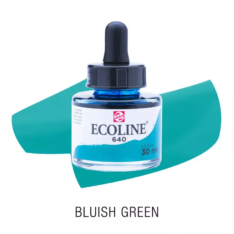 Ecoline akvarelový inkoust 30ml - Bluish Green 640