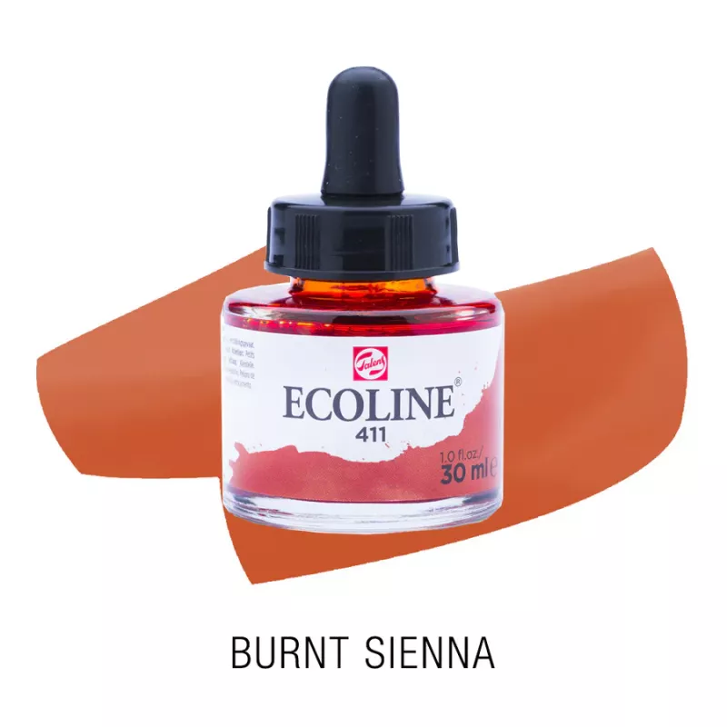 Ecoline akvarelový inkoust 30ml - Burn Sienna 411
