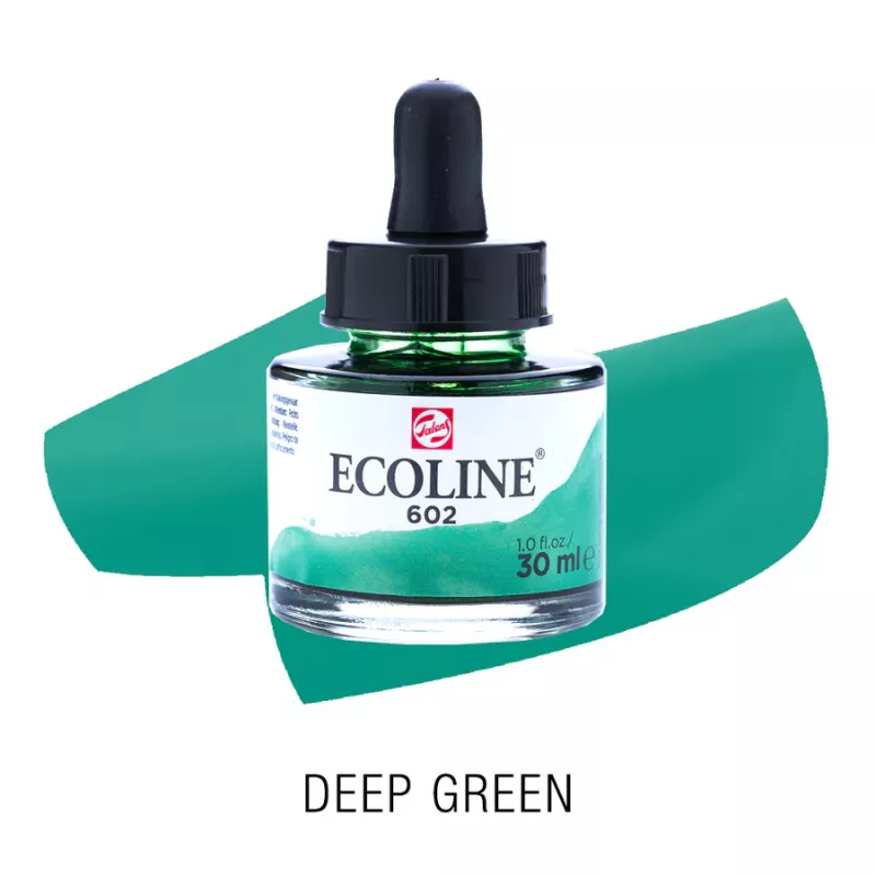 Ecoline akvarelový inkoust 30ml - Deep Green 602