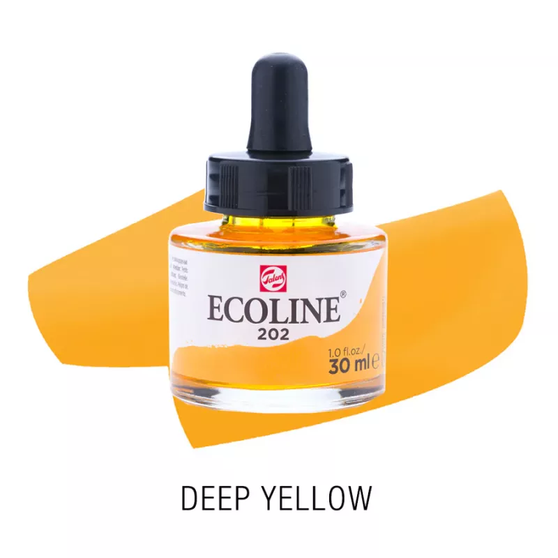 Ecoline akvarelový inkoust 30ml - Deep Yellow 202