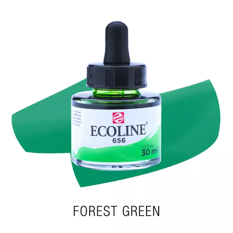 Ecoline akvarelový inkoust 30ml - Forest Green 656
