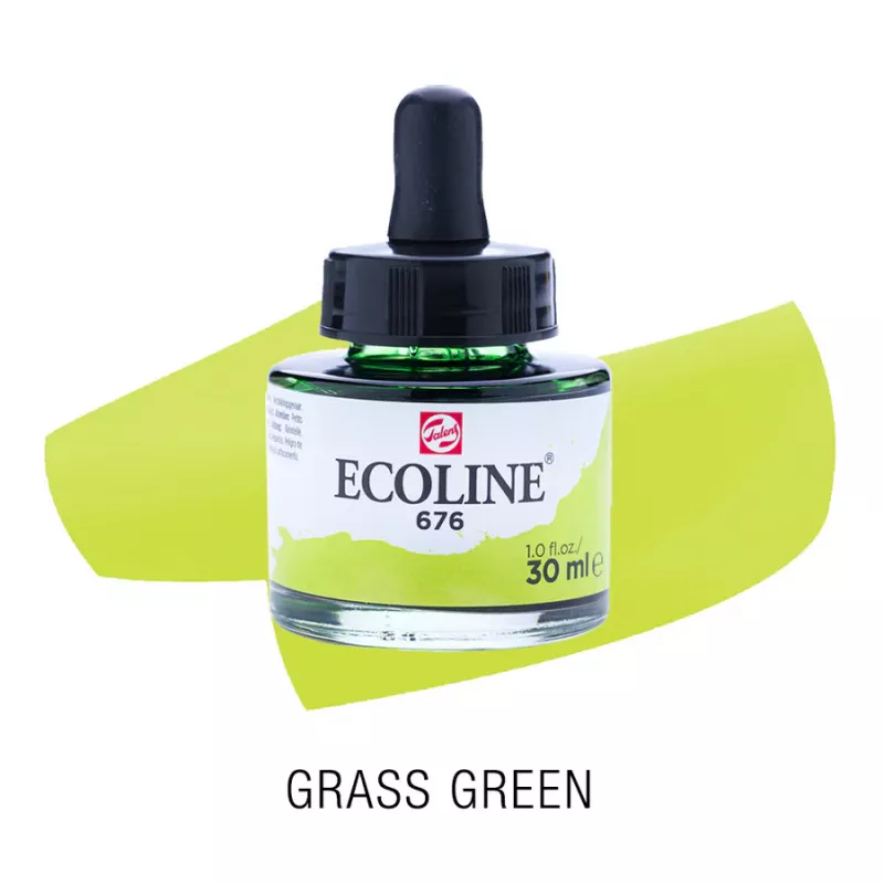Ecoline akvarelový inkoust 30ml - Grass Green 676