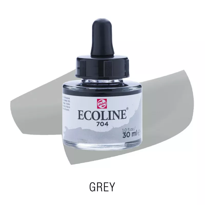 Ecoline akvarelový inkoust 30ml - Grey 704