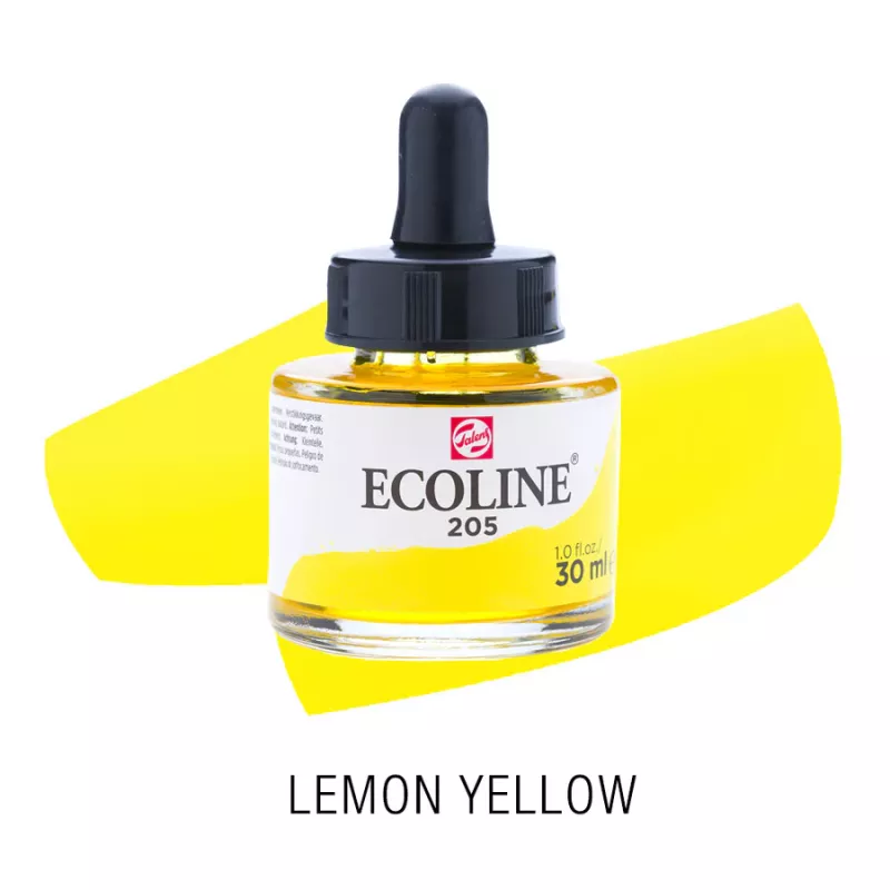 Ecoline akvarelový inkoust 30ml - Lemon Yellow 205
