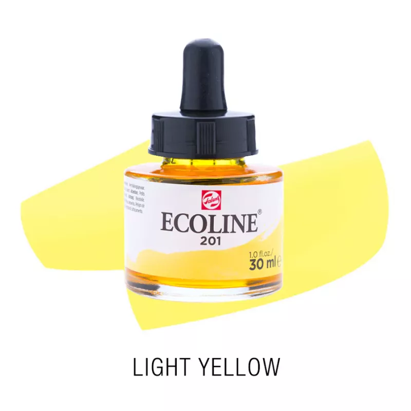 Ecoline akvarelový inkoust 30ml - Light Yellow 201