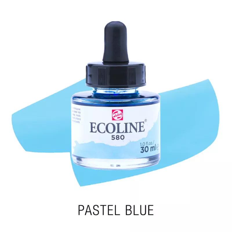 Ecoline akvarelový inkoust 30ml - Pastel Blue 580